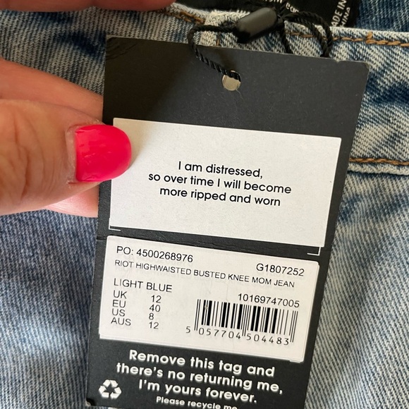 Missguided RIOT MOM distressed denim - Picture 6 of 10